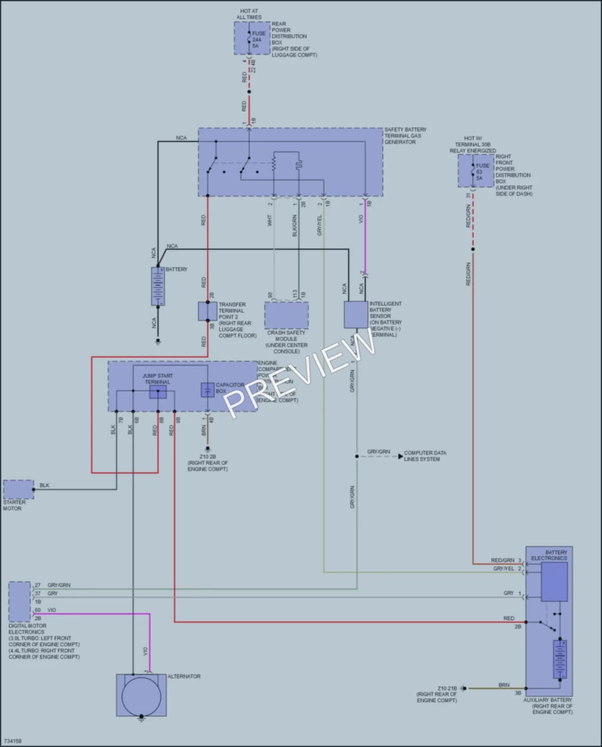2020 BMW X7 Starting Charging wiring diagram preview