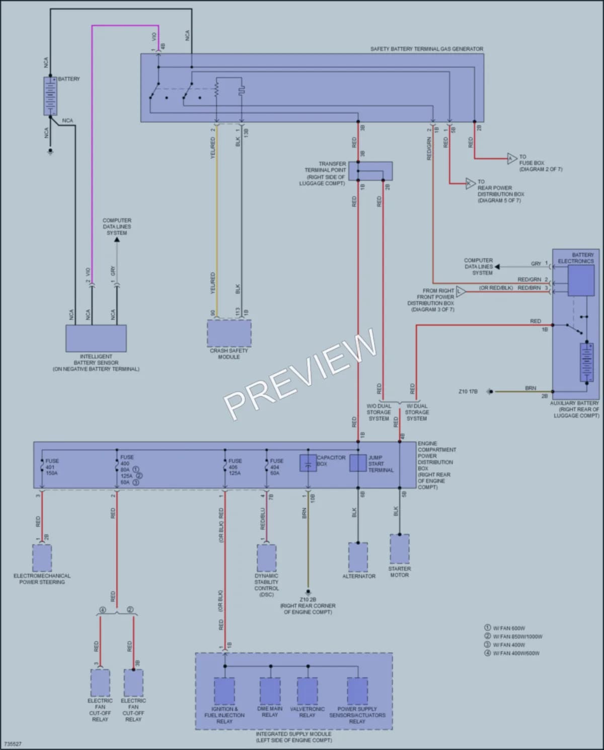 2020 BMW Z4 Power Distribution wiring diagram preview