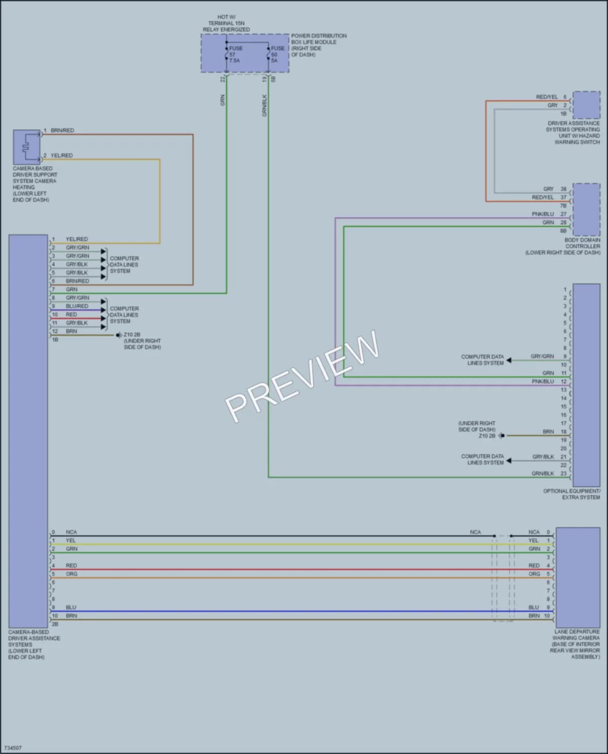 2020 BMW i3s Navigation wiring diagram preview