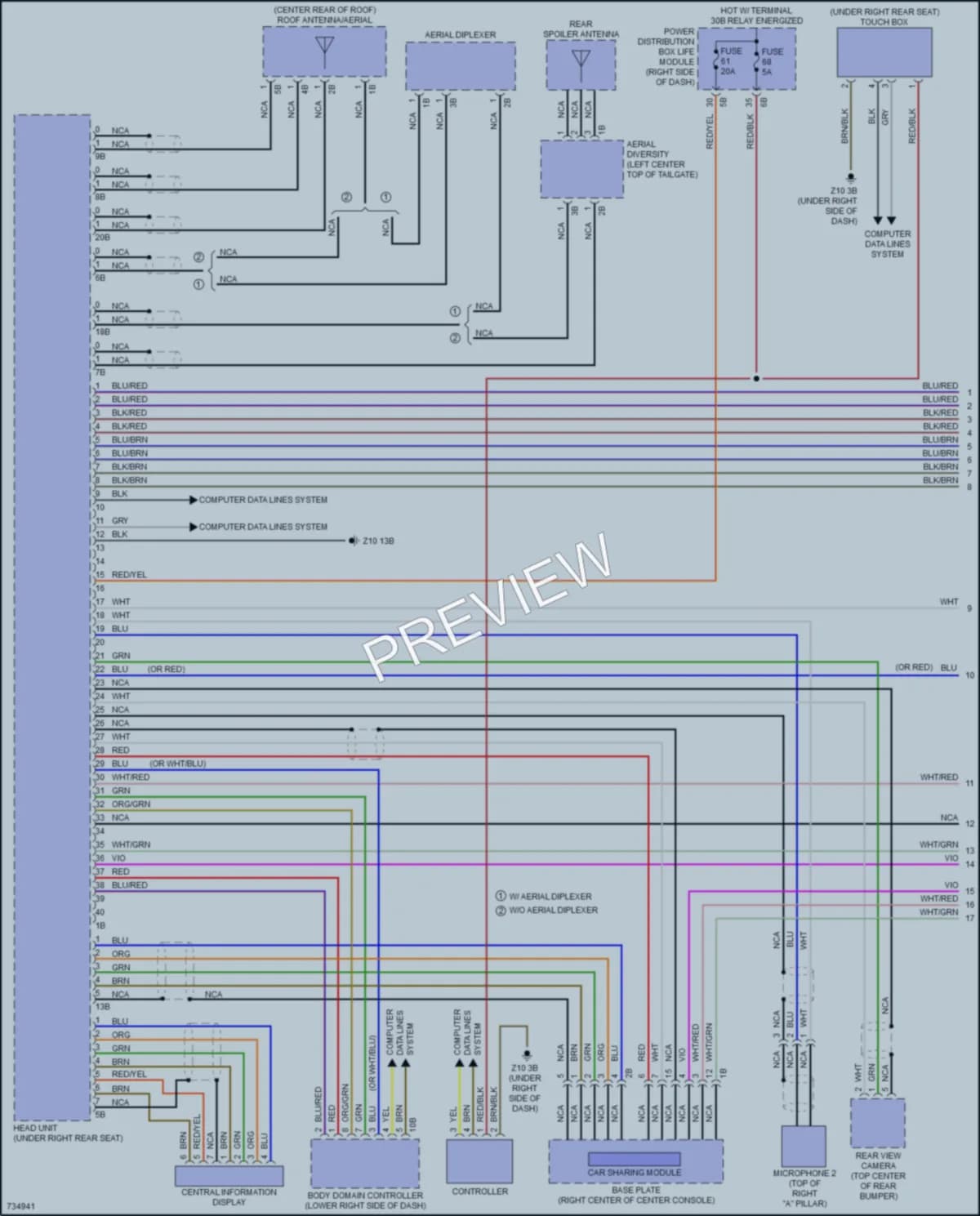2020 BMW i3s Radio wiring diagram preview