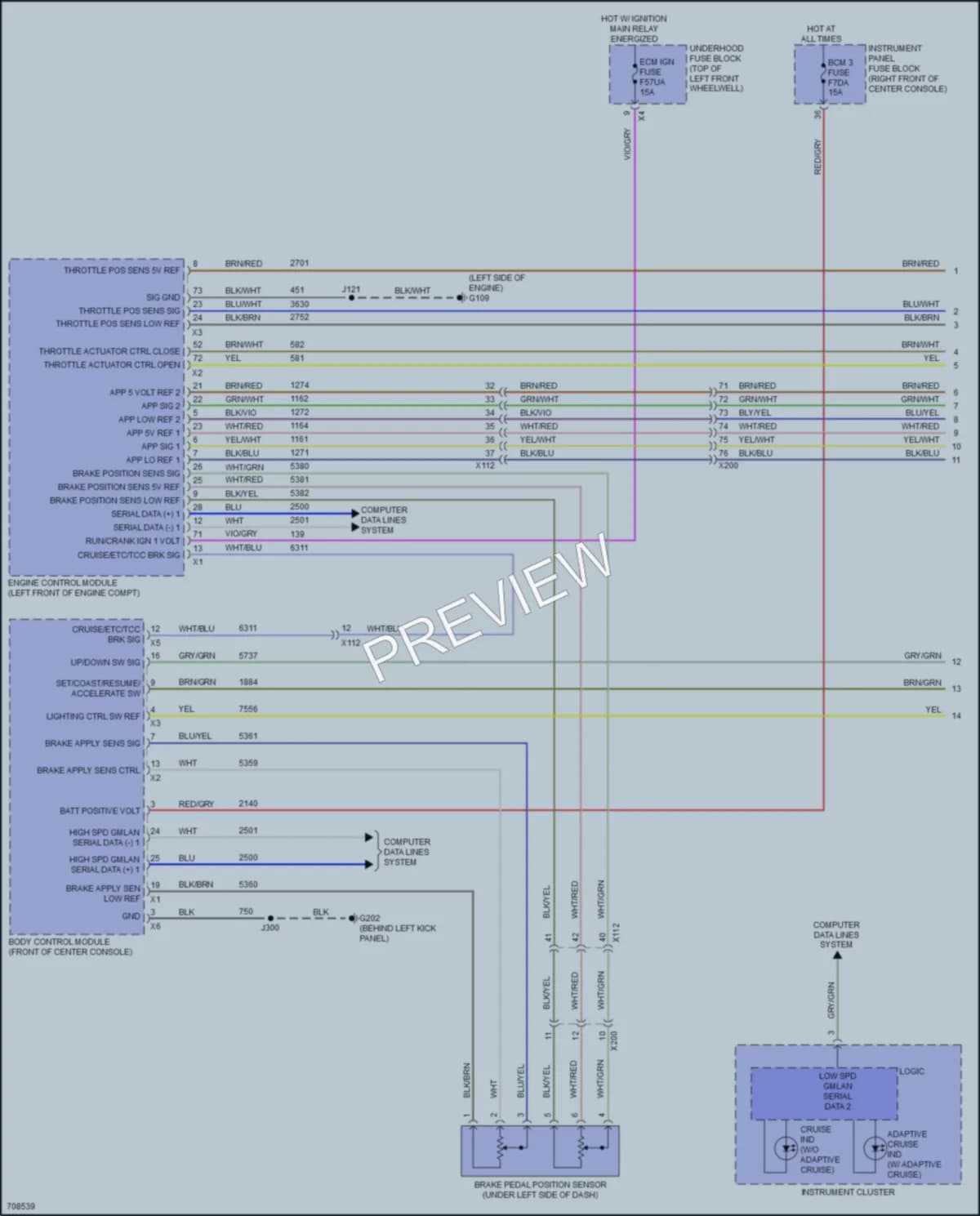 2020 Buick Enclave Cruise Control wiring diagram preview