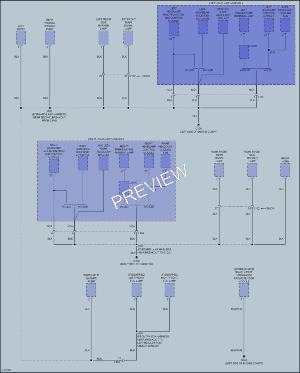 2020 Buick Enclave Ground Distribution wiring diagram preview