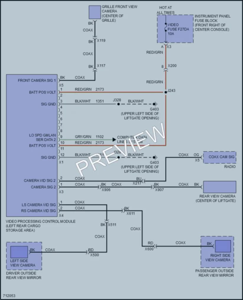 2020 Buick Enclave Navigation wiring diagram preview