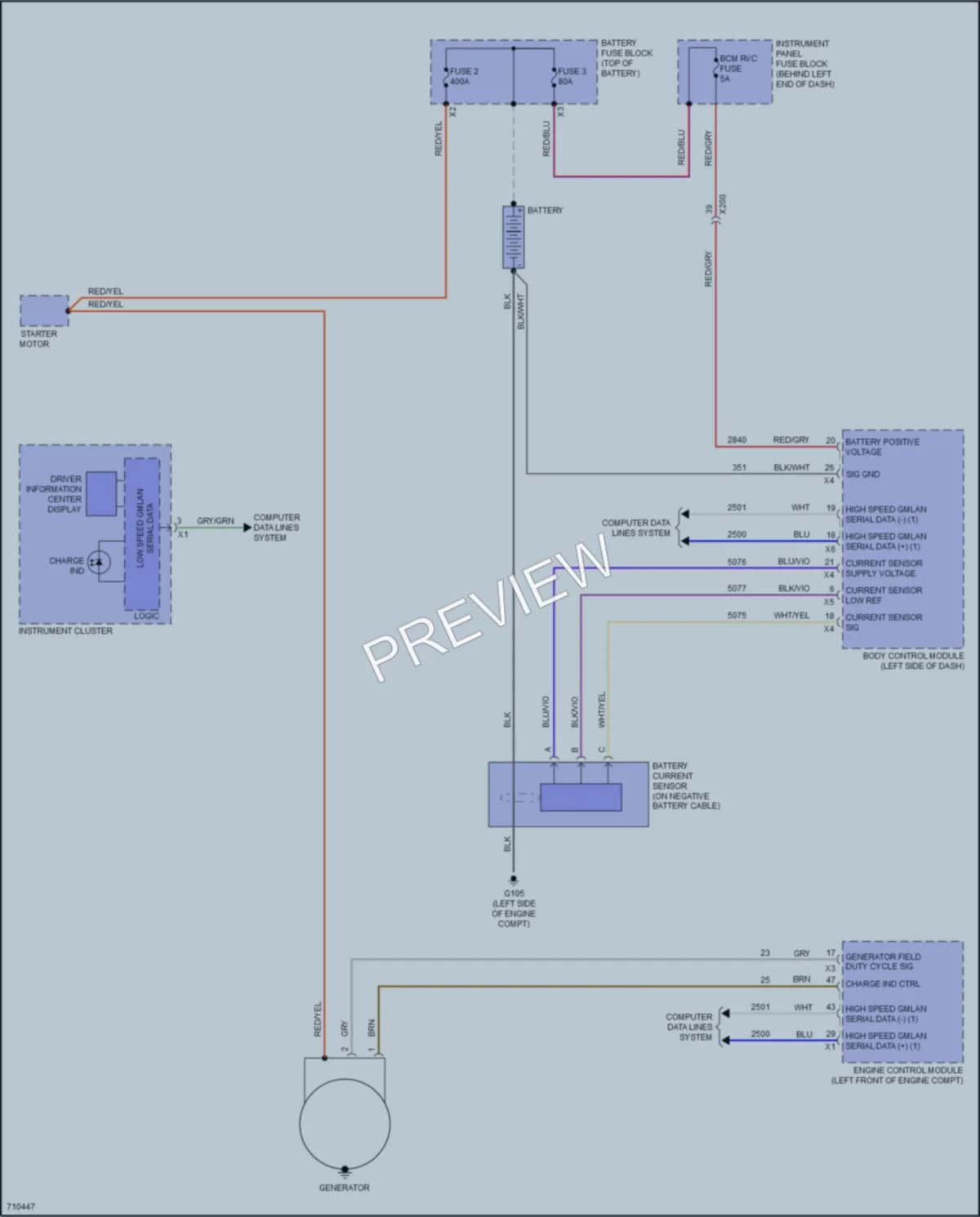 2020 Buick Encore Starting Charging wiring diagram preview