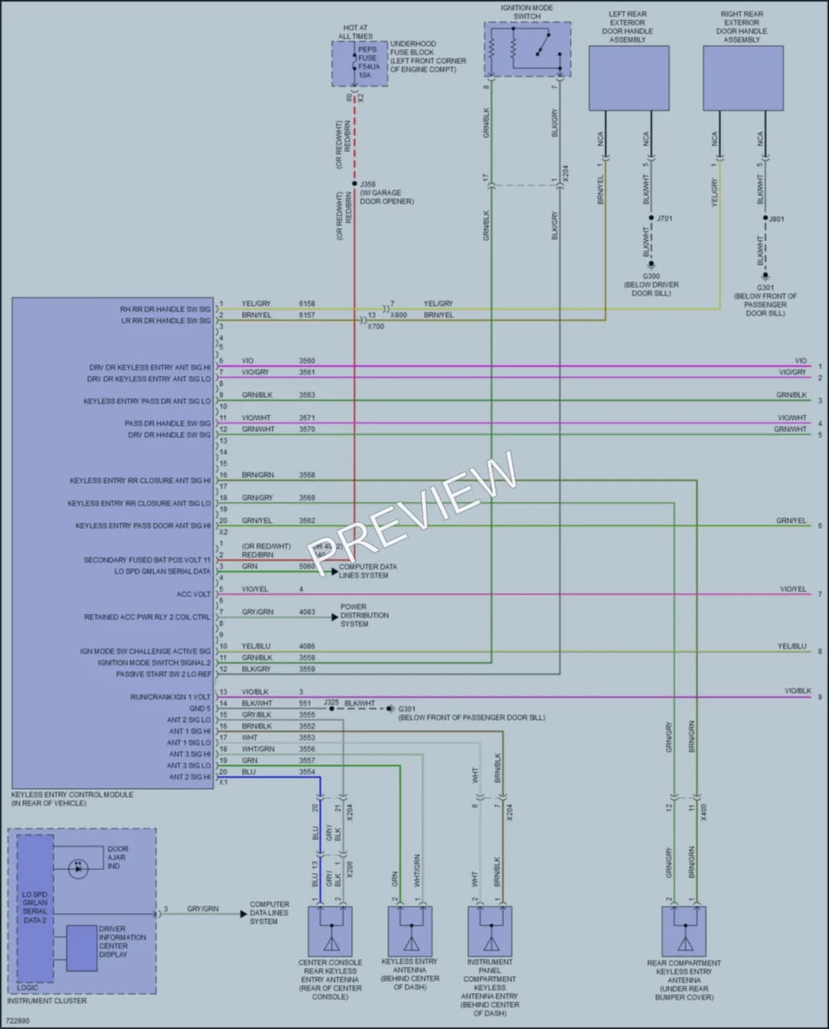 2020 Buick EncoreGX Power Door Locks wiring diagram preview