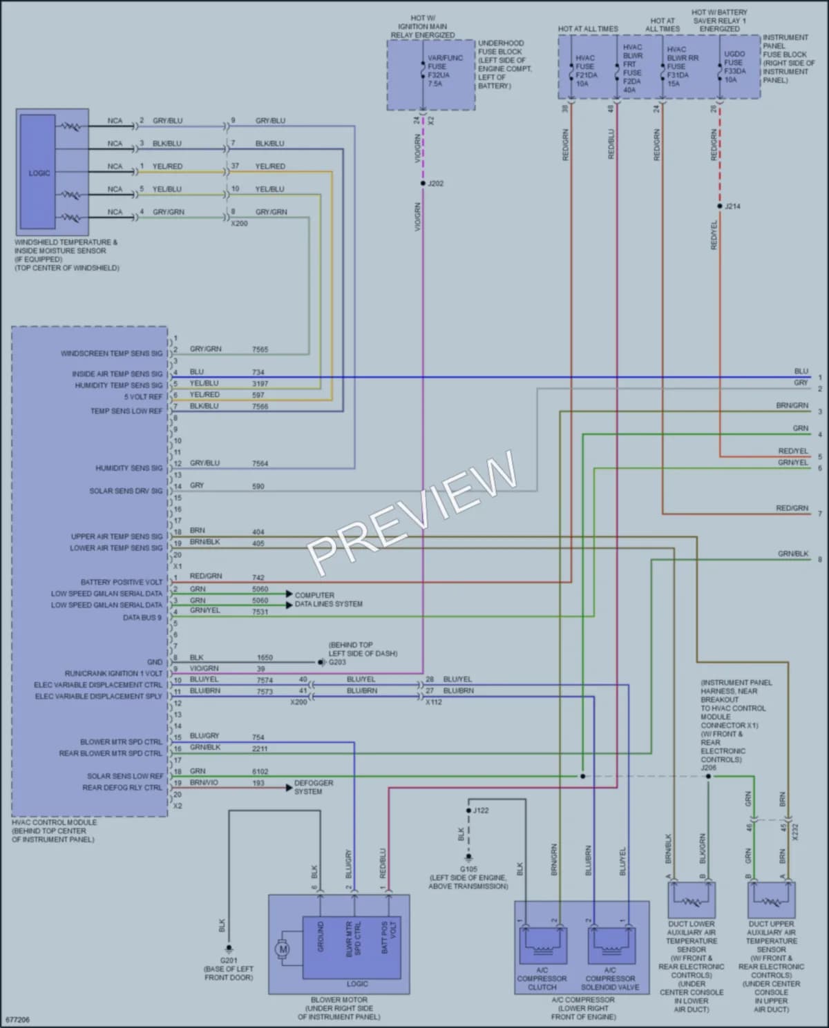 2020 Buick Envision Air Conditioning wiring diagram preview