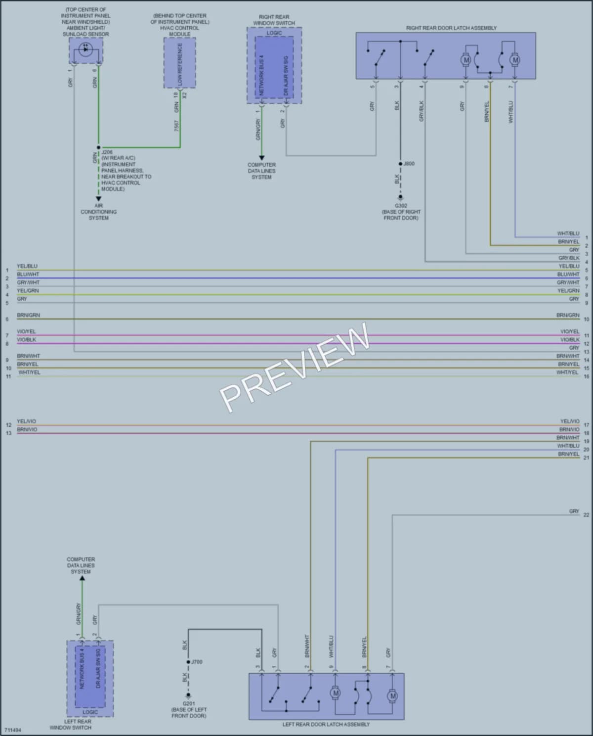 2020 Buick Envision Power Door Locks wiring diagram preview