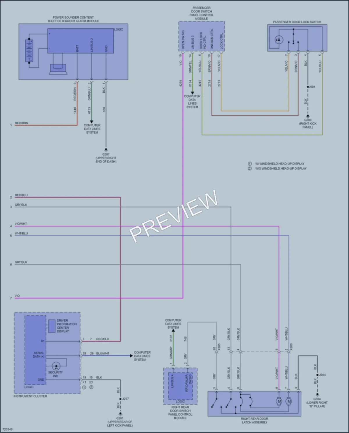 2020 Cadillac CT4V Anti Theft wiring diagram preview