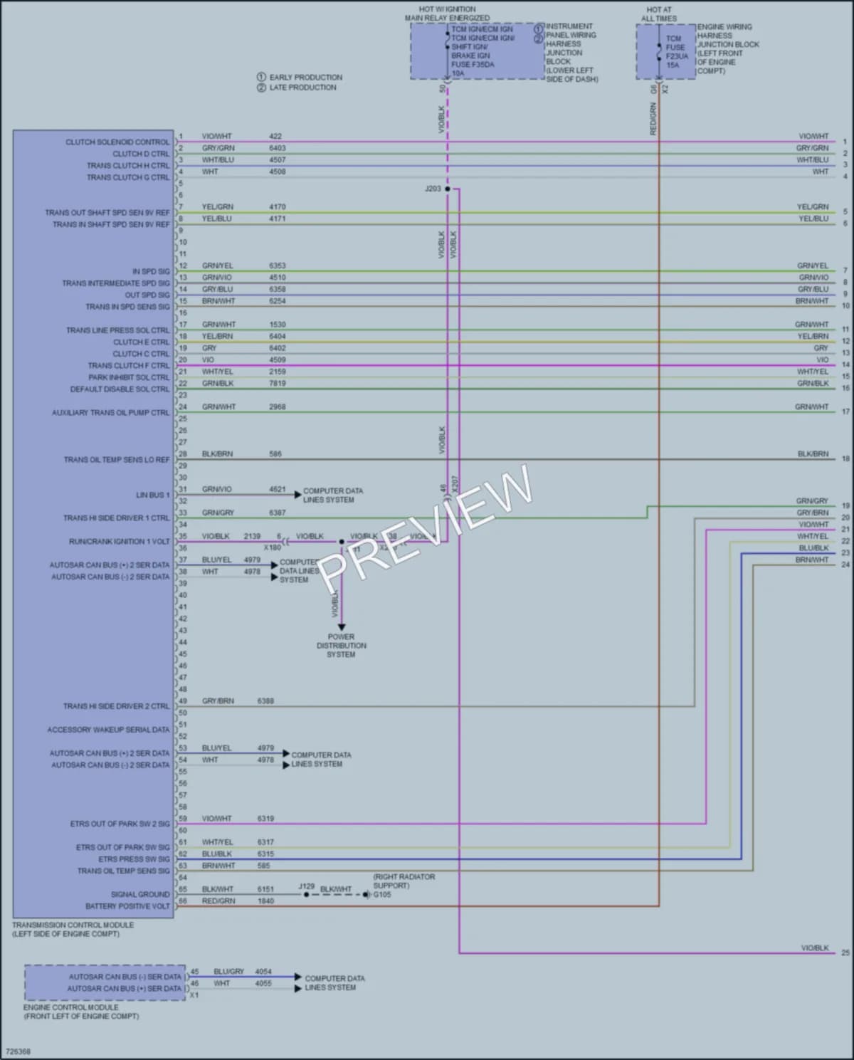 2020 Cadillac CT5 Transmission wiring diagram preview