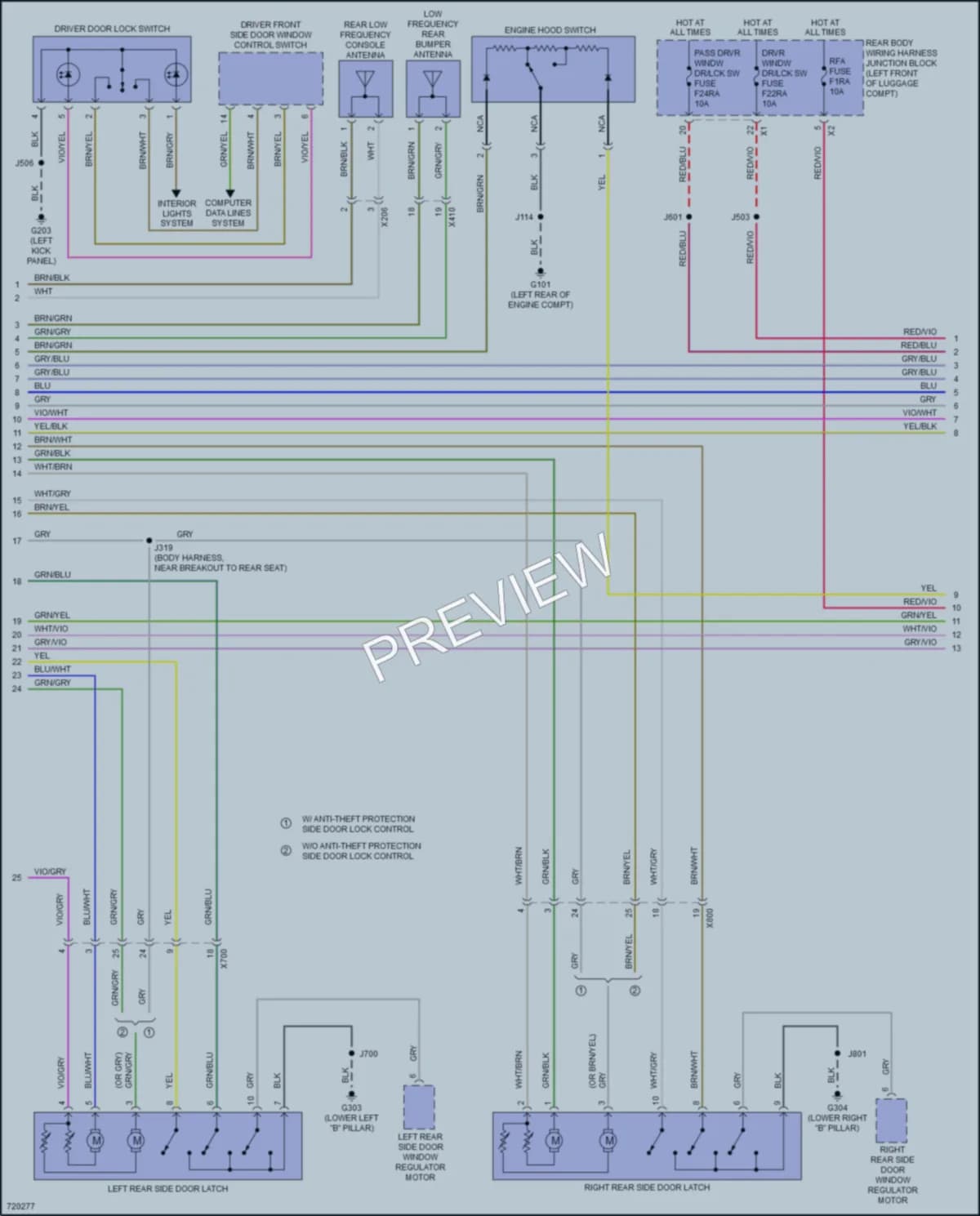 2020 Cadillac CT5V Anti Theft wiring diagram preview