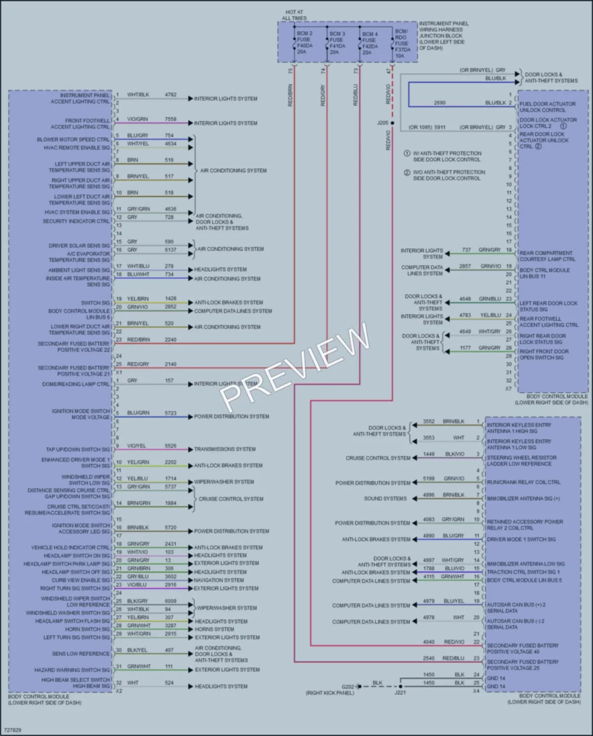 2020 Cadillac CT5V Body Control Modules wiring diagram preview