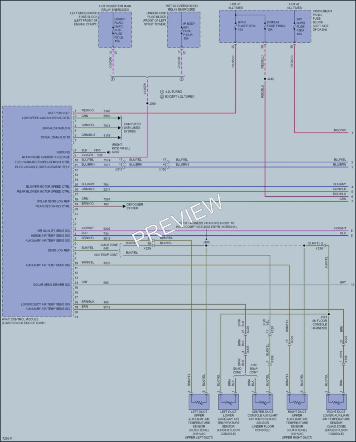 2020 Cadillac CT6 Air Conditioning wiring diagram preview