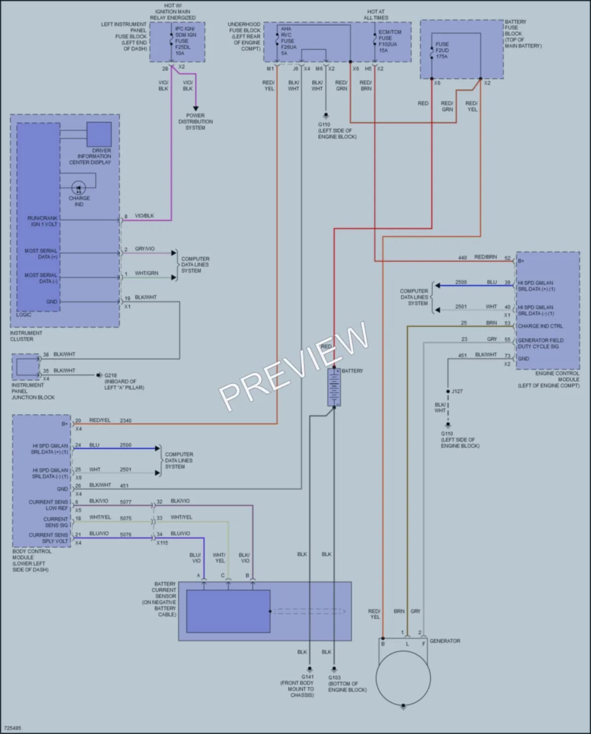 2020 Cadillac Escalade Starting Charging wiring diagram preview