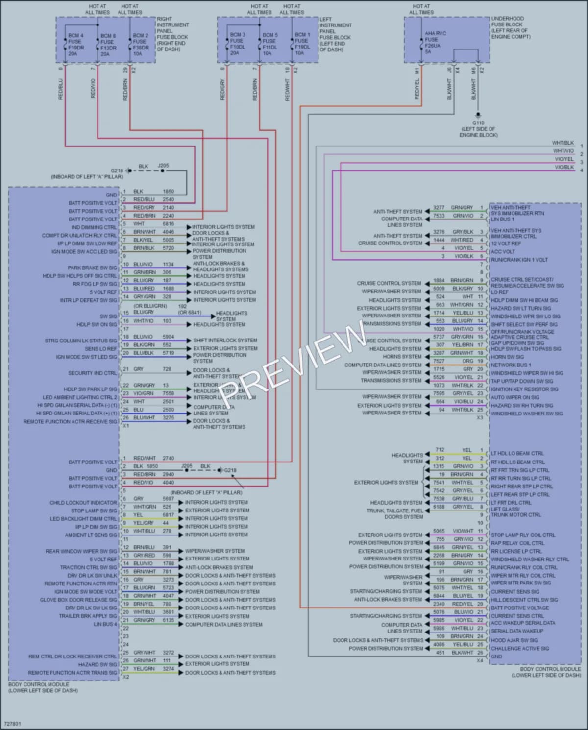 2020 Cadillac EscaladeESV Body Control Modules wiring diagram preview
