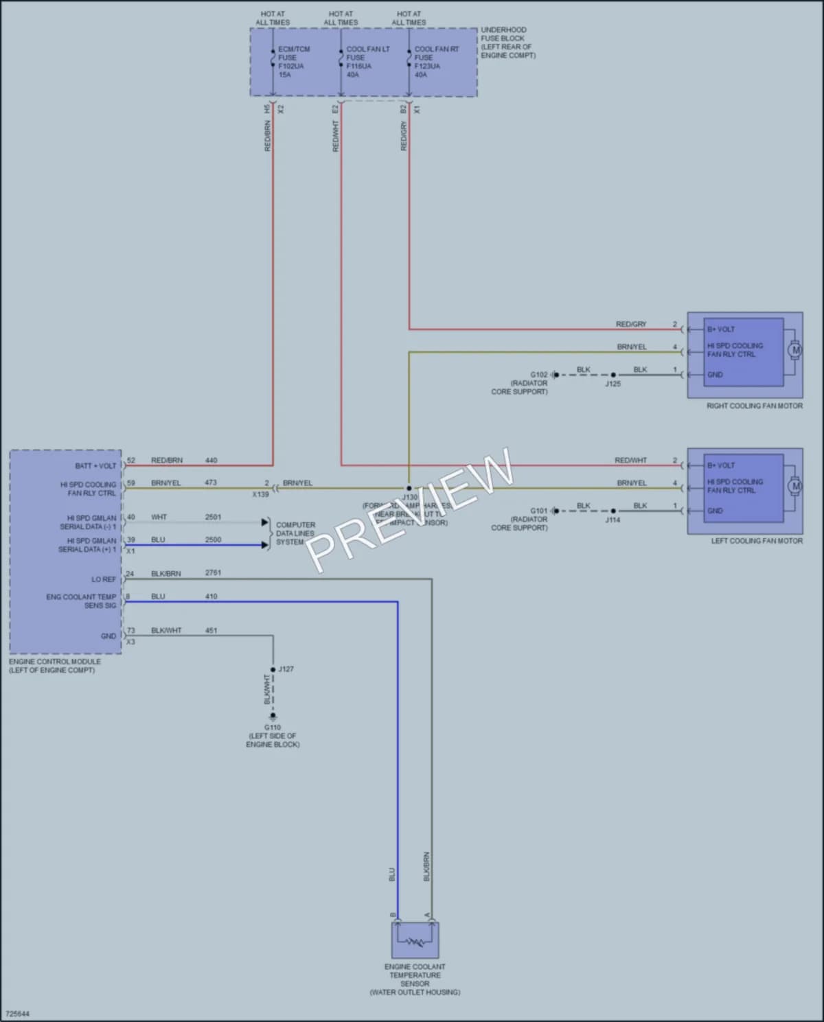 2020 Cadillac EscaladeESV Cooling Fan wiring diagram preview