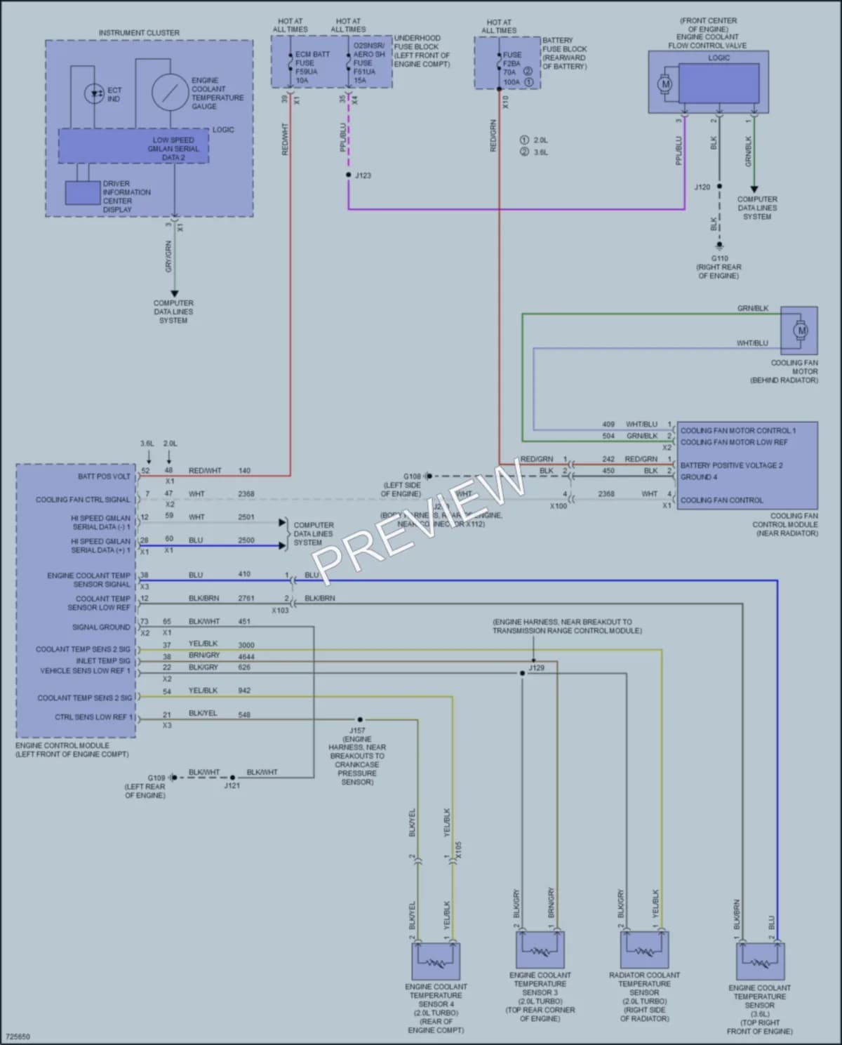 2020 Cadillac XT5 Cooling Fan wiring diagram preview