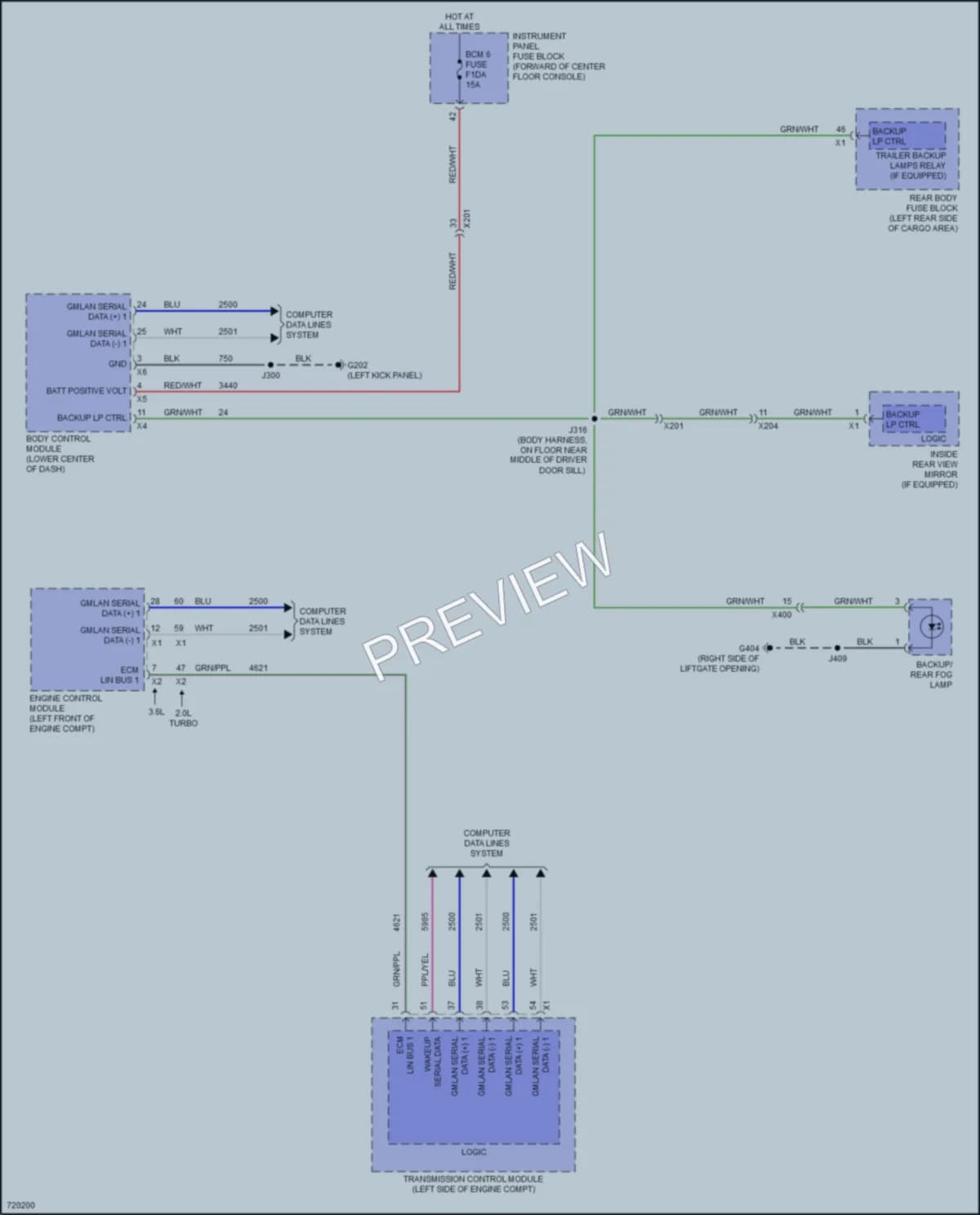 2020 Cadillac XT5 Exterior Lights wiring diagram preview