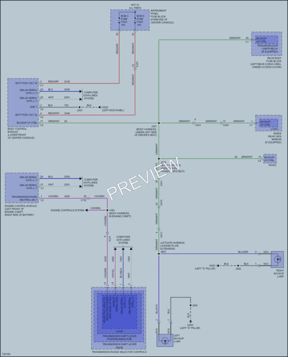 2020 Cadillac XT6 Exterior Lights wiring diagram preview
