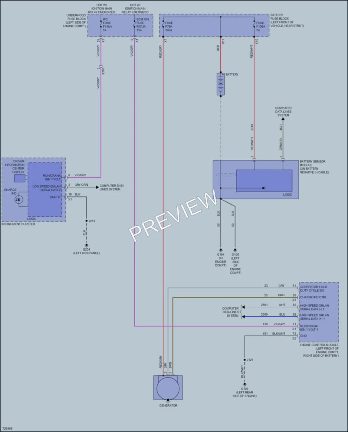 2020 Cadillac XT6 Starting Charging wiring diagram preview