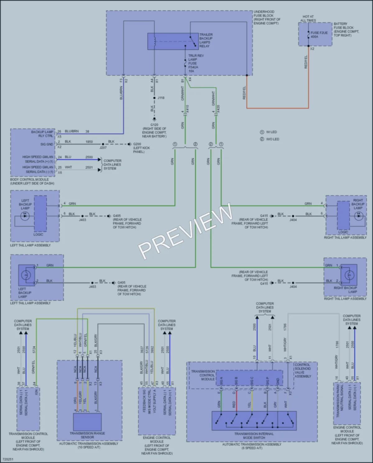 2020 Chevrolet 2500HDSilverado Exterior Lights wiring diagram preview