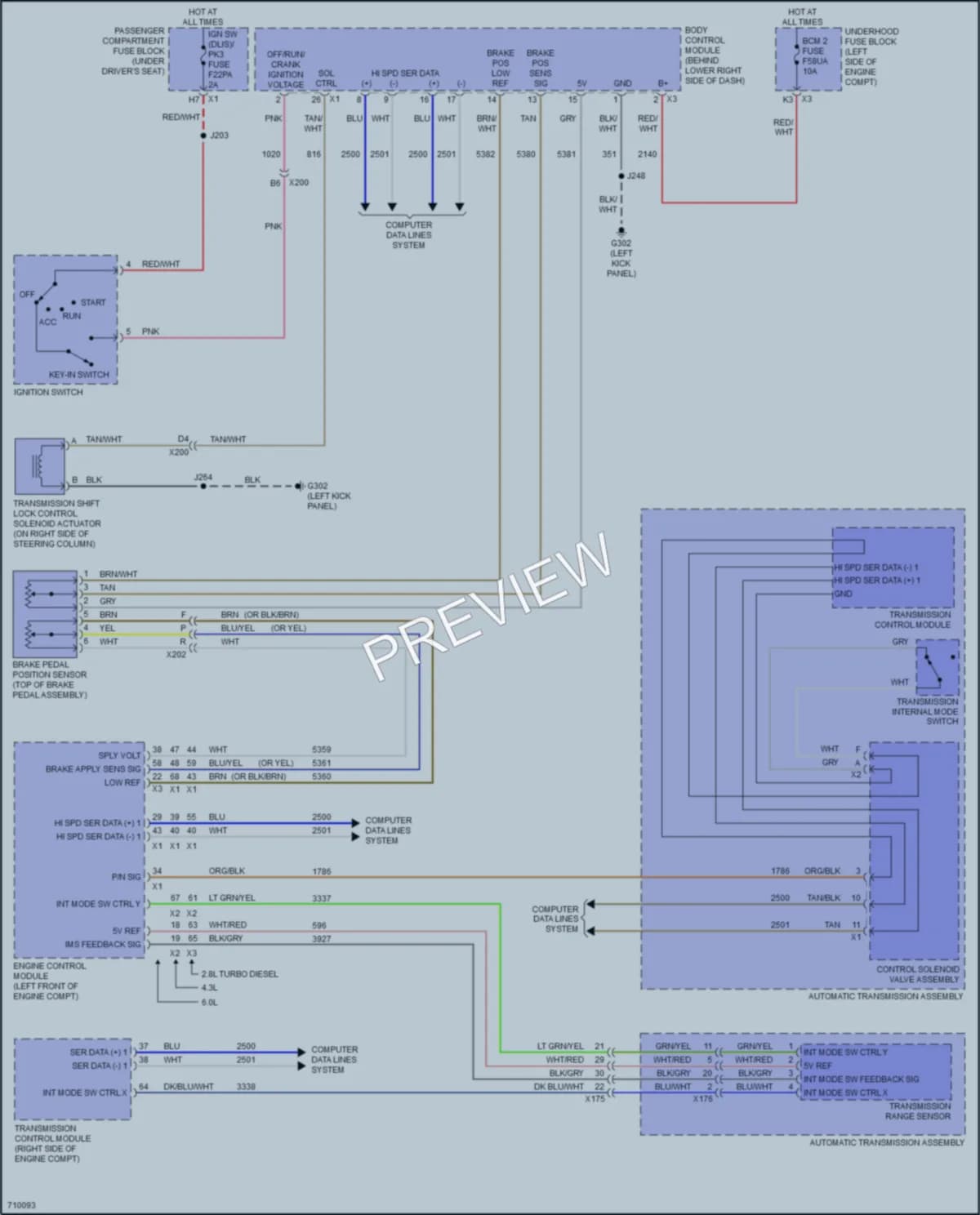 2020 Chevrolet 3500Express Shift Interlock wiring diagram preview