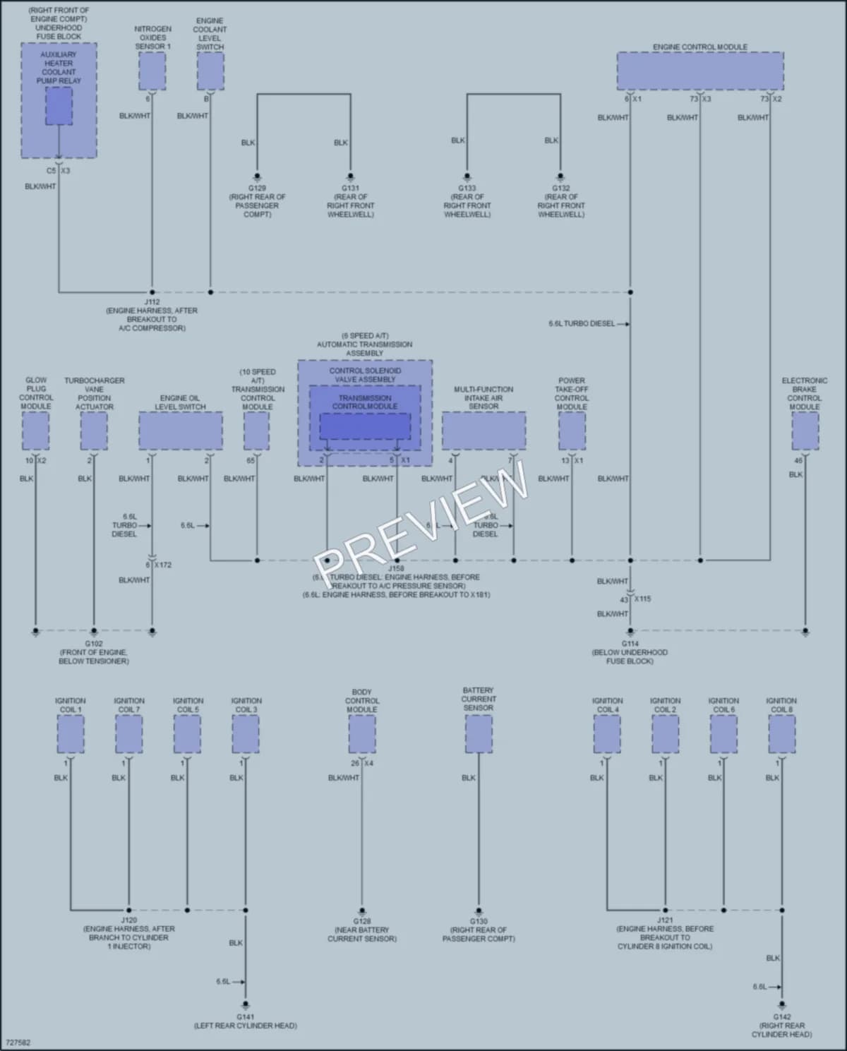2020 Chevrolet 3500HDSilverado Ground Distribution wiring diagram preview
