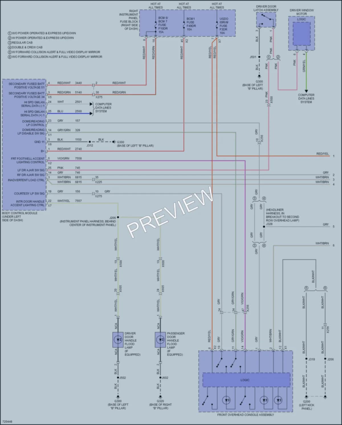 2020 Chevrolet 3500HDSilverado Interior Lights wiring diagram preview