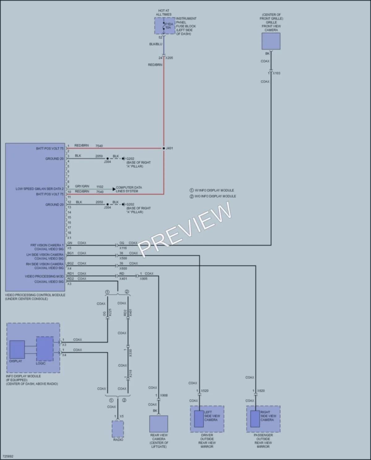 2020 Chevrolet BoltEV Navigation wiring diagram preview