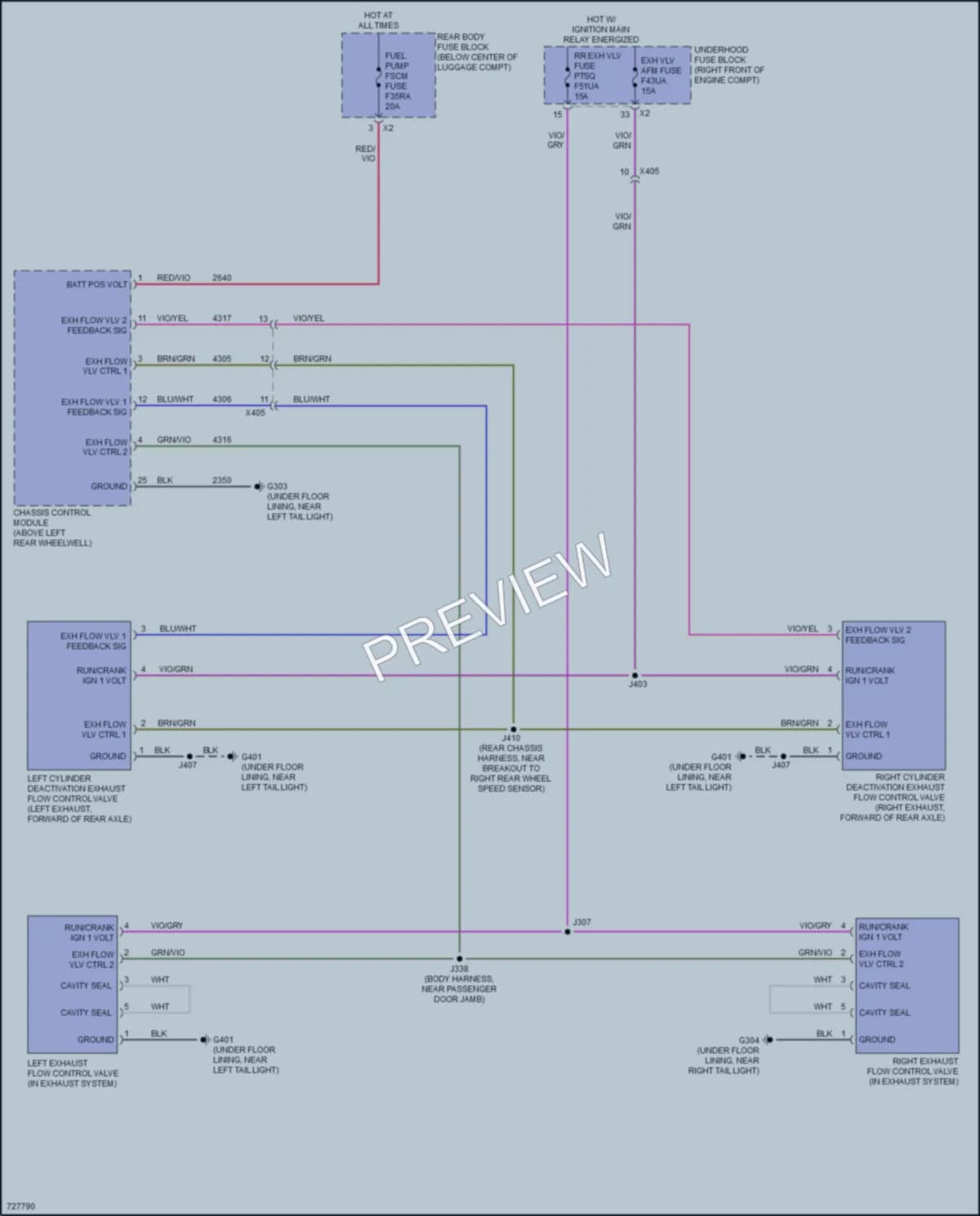 2020 Chevrolet Camaro Electronic Muffler wiring diagram preview