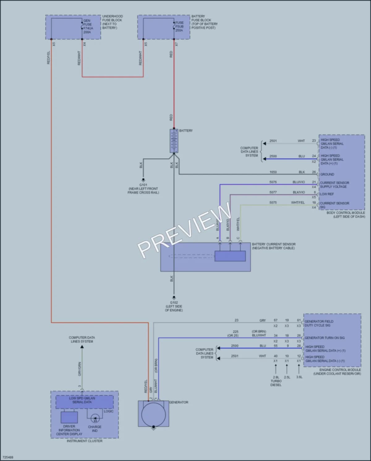 2020 Chevrolet Colorado Starting Charging wiring diagram preview