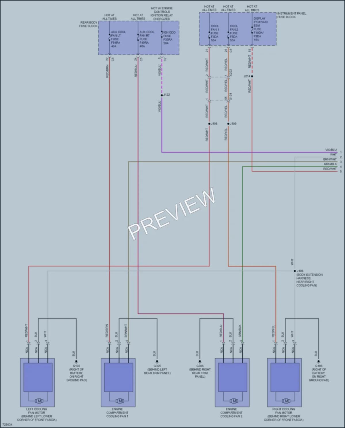 2020 Chevrolet CorvetteStingray Cooling Fan wiring diagram preview