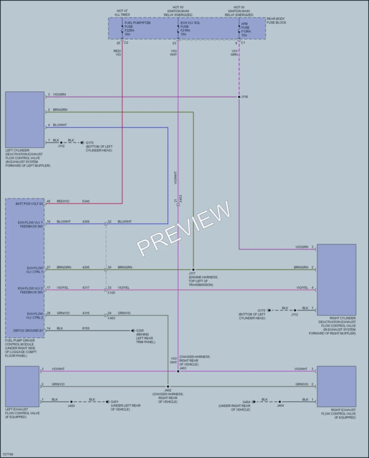 2020 Chevrolet CorvetteStingray Electronic Muffler wiring diagram preview