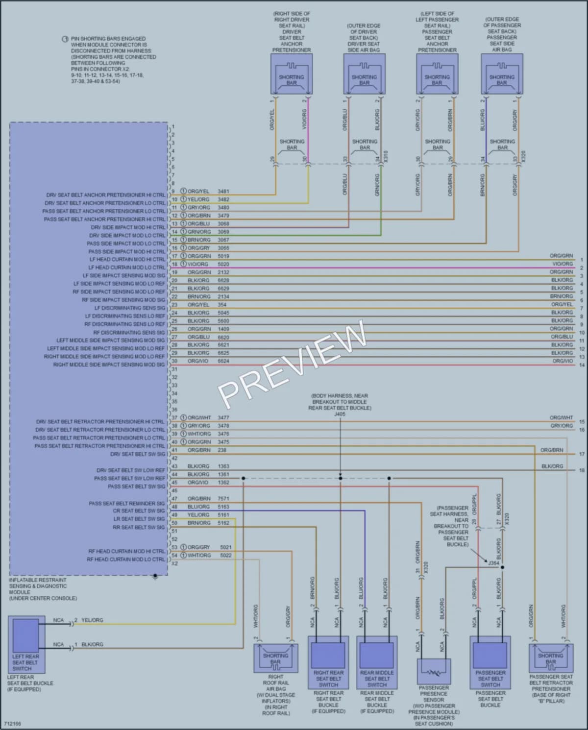 2020 Chevrolet Equinox Supplemental Restraints wiring diagram preview
