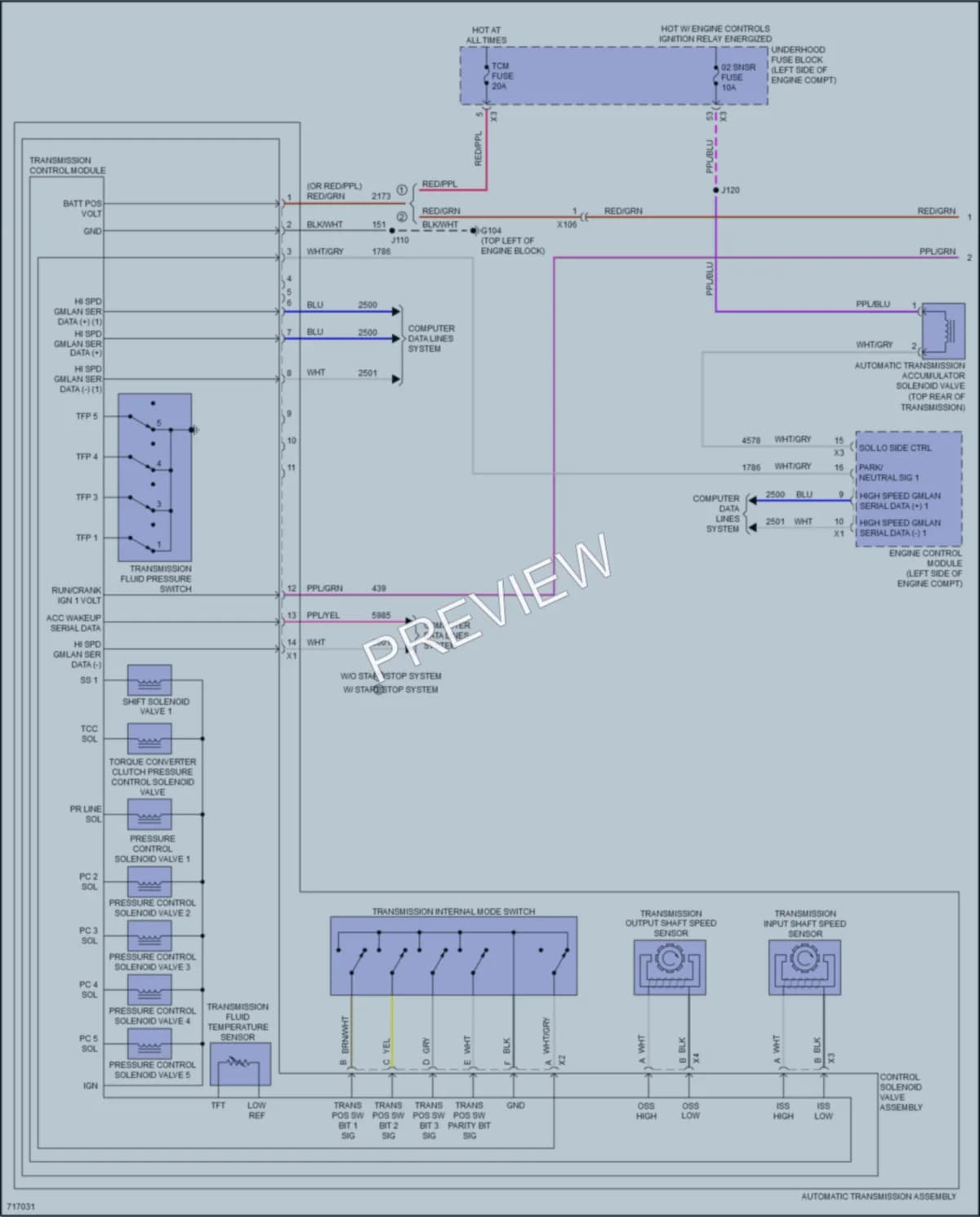 2020 Chevrolet Equinox Transmission wiring diagram preview