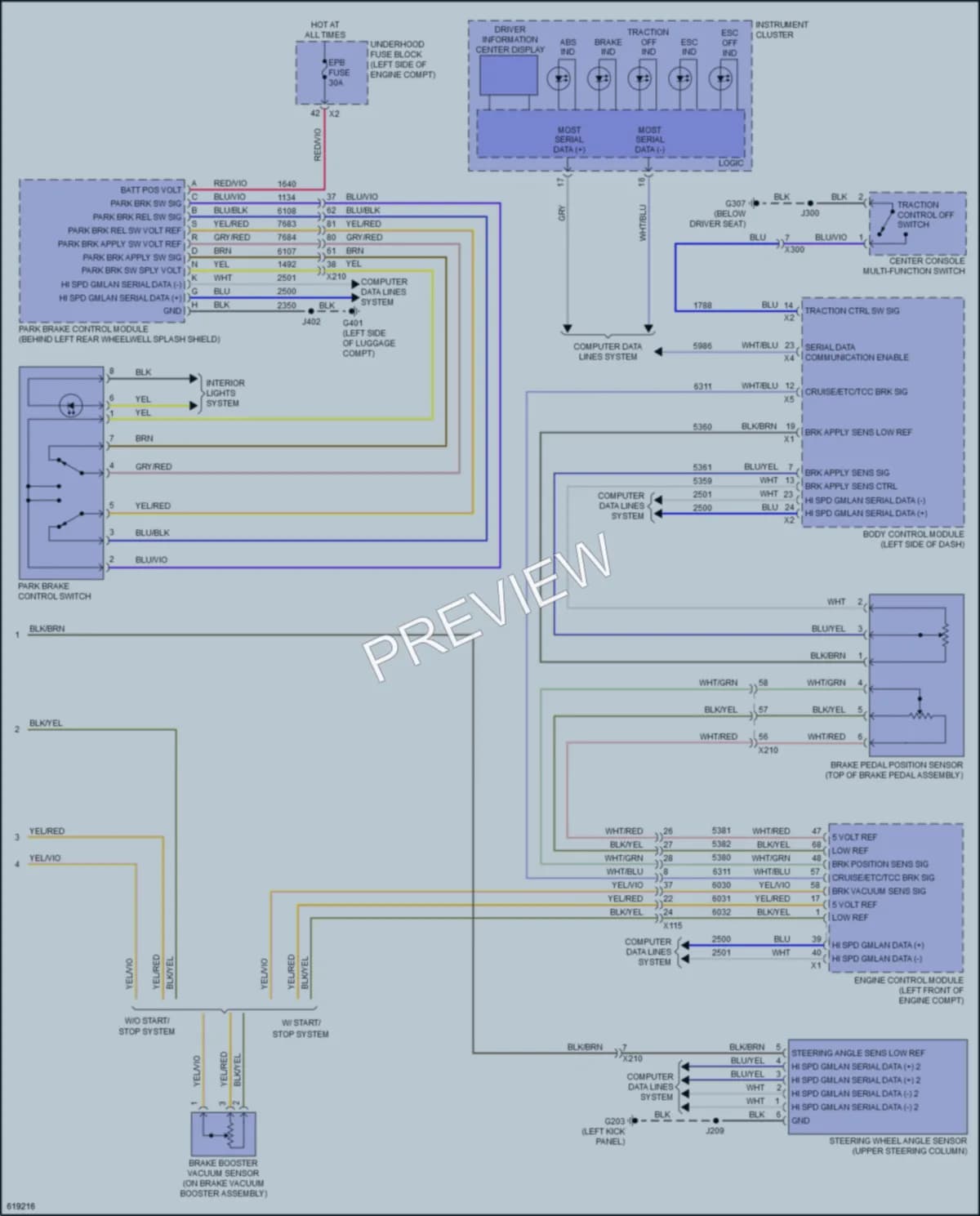 2020 Chevrolet Impala Anti Lock Brakes wiring diagram preview