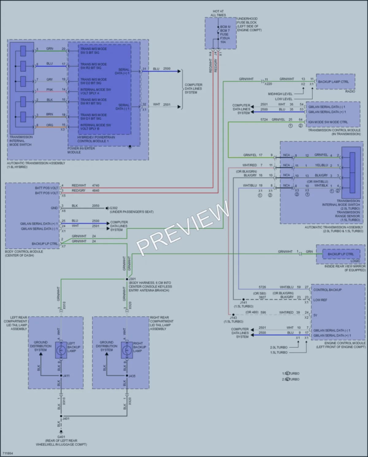 2020 Chevrolet Malibu Exterior Lights wiring diagram preview