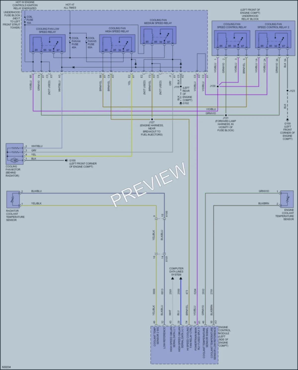 2020 Chevrolet Sonic Cooling Fan wiring diagram preview