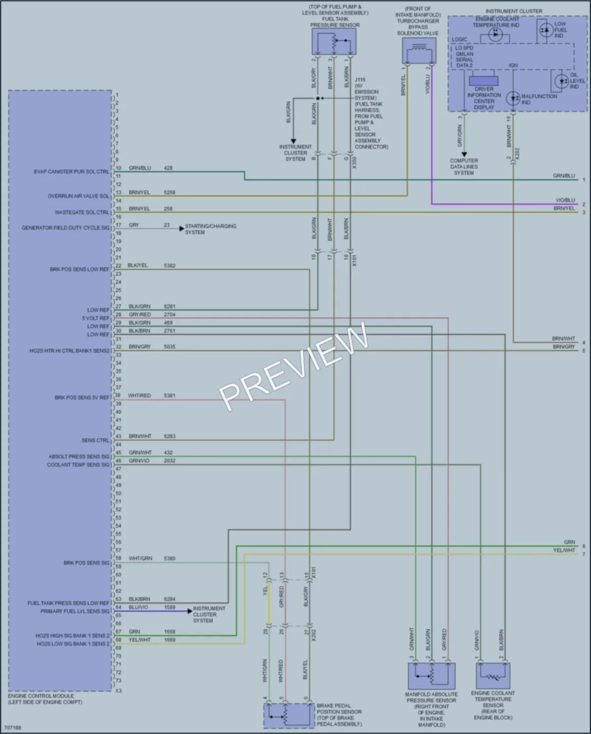 2020 Chevrolet Sonic Engine Performance wiring diagram preview