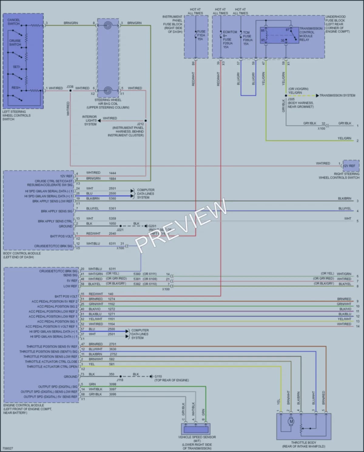 2020 Chevrolet Spark Cruise Control wiring diagram preview