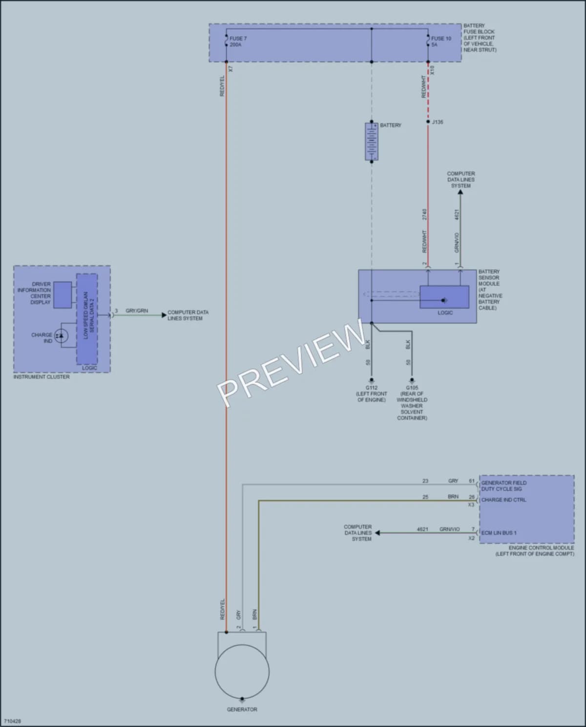 2020 Chevrolet Traverse Starting Charging wiring diagram preview