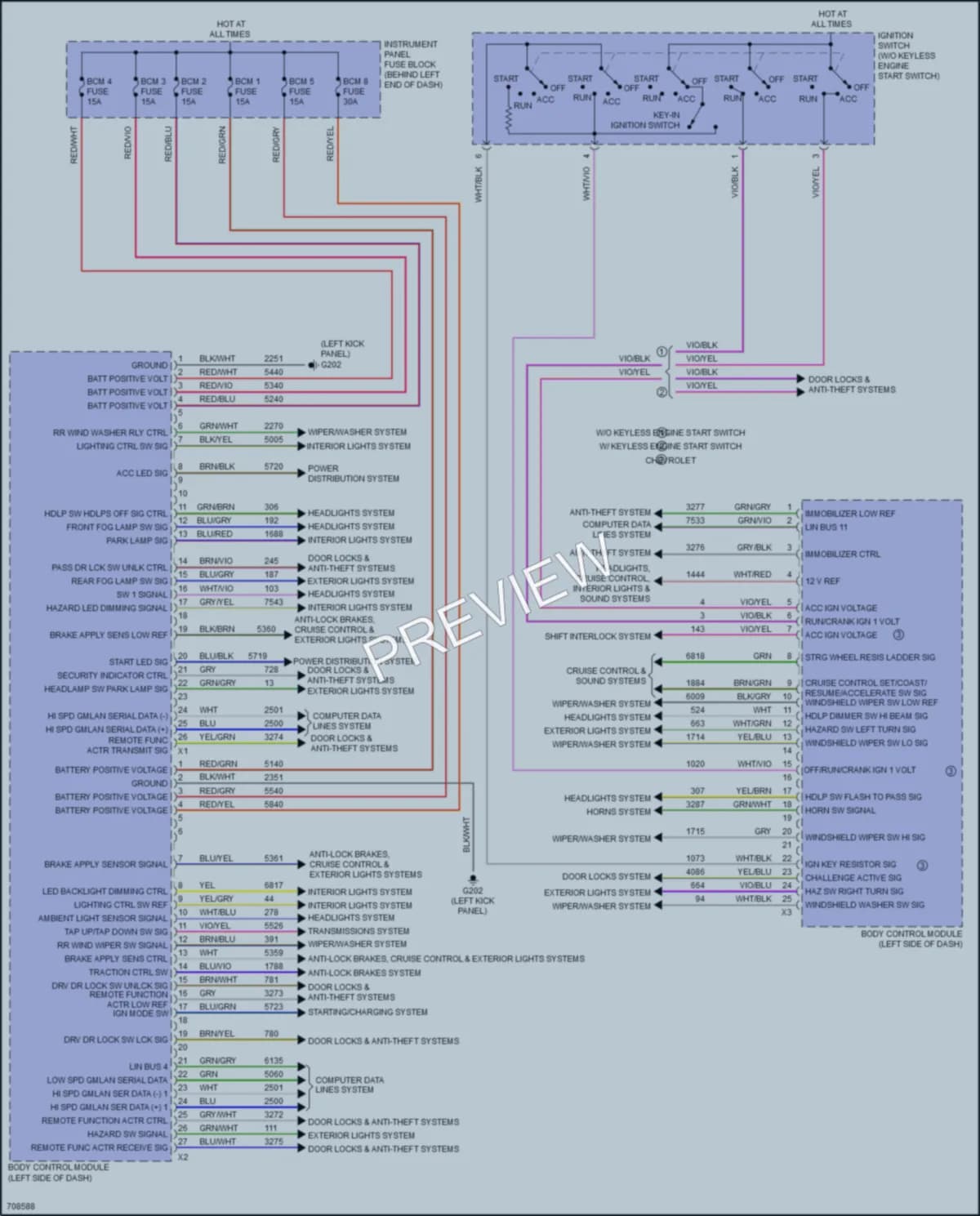 2020 Chevrolet Trax Body Control Modules wiring diagram preview