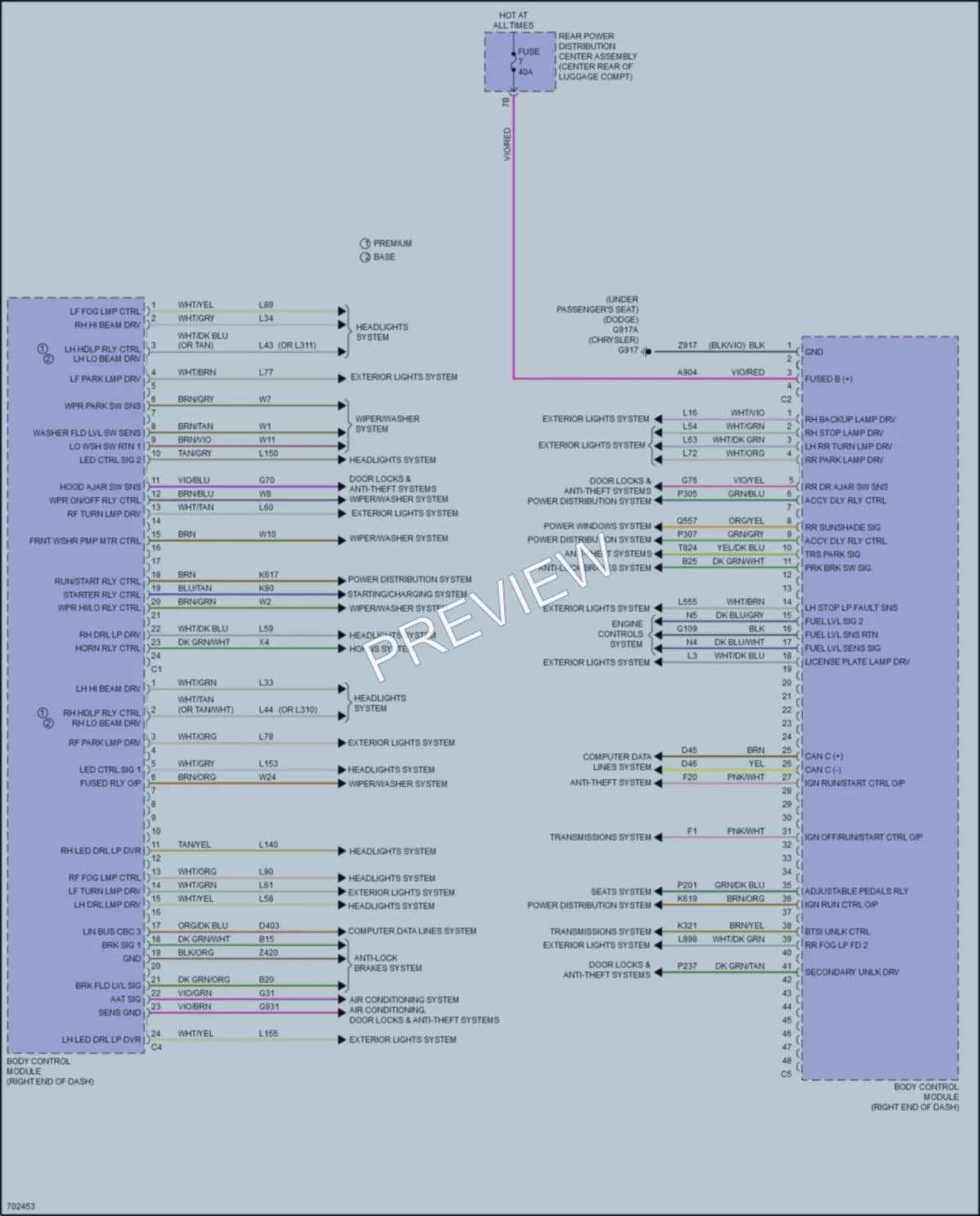 2020 Chrysler 300 Body Control Modules wiring diagram preview