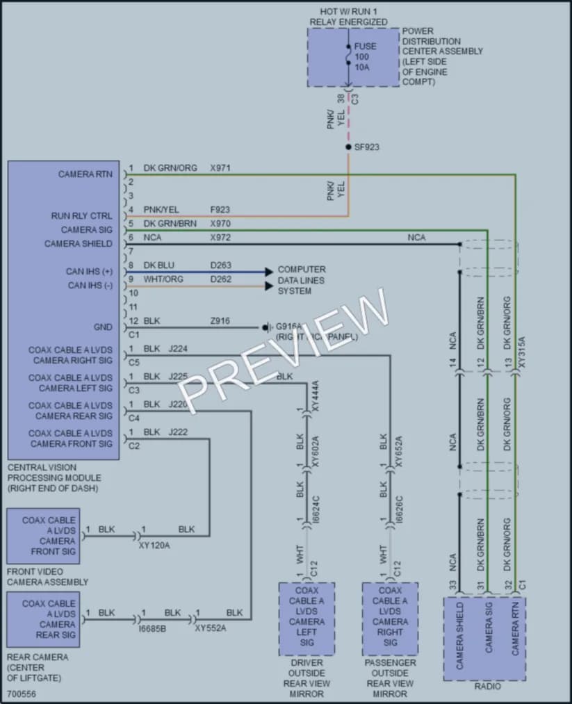 2020 Chrysler PacificaHybrid Navigation wiring diagram preview
