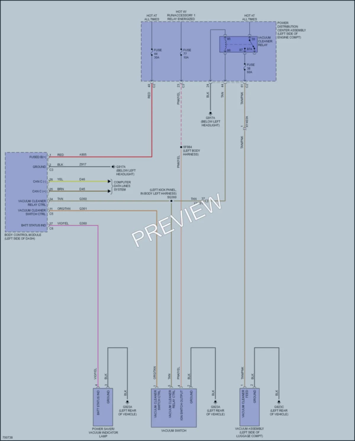 2020 Chrysler Voyager Cabin Accessories wiring diagram preview