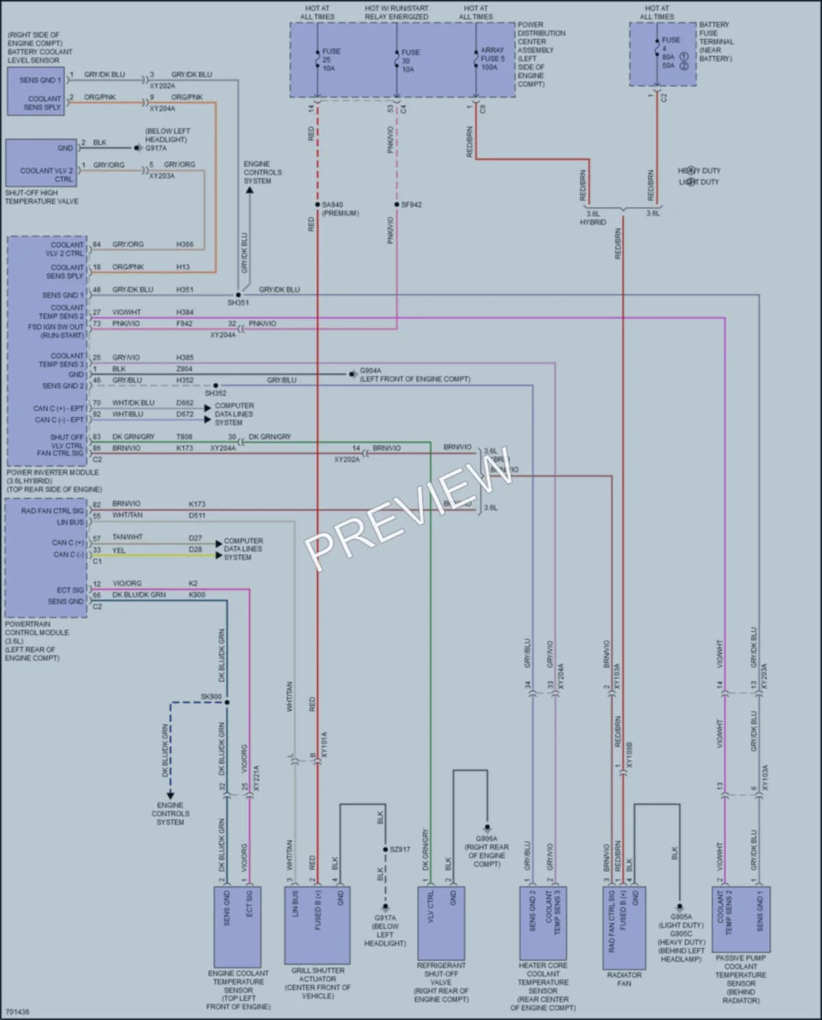 2020 Chrysler Voyager Cooling Fan wiring diagram preview