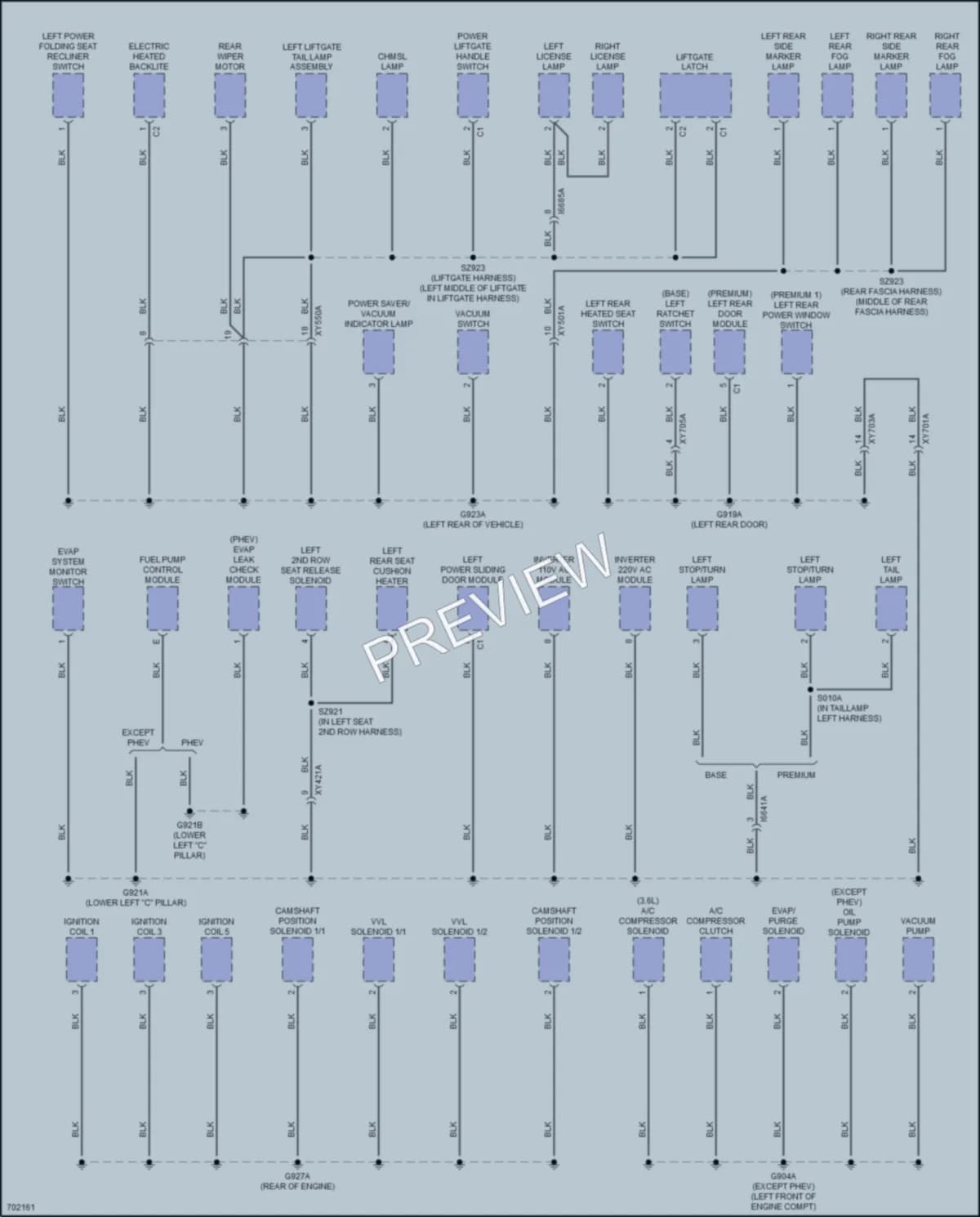 2020 Chrysler Voyager Ground Distribution wiring diagram preview