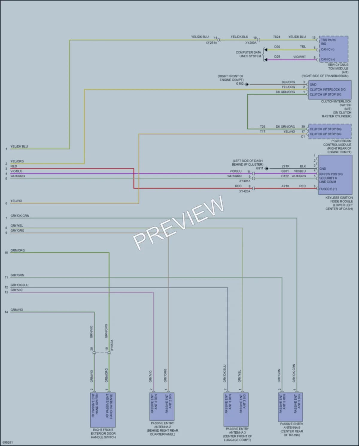 2020 Dodge Challenger Anti Theft wiring diagram preview