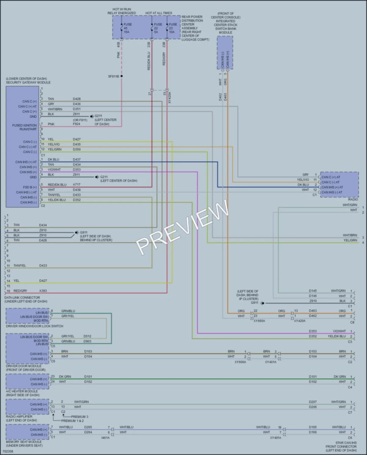 2020 Dodge Challenger Computer Data Lines wiring diagram preview
