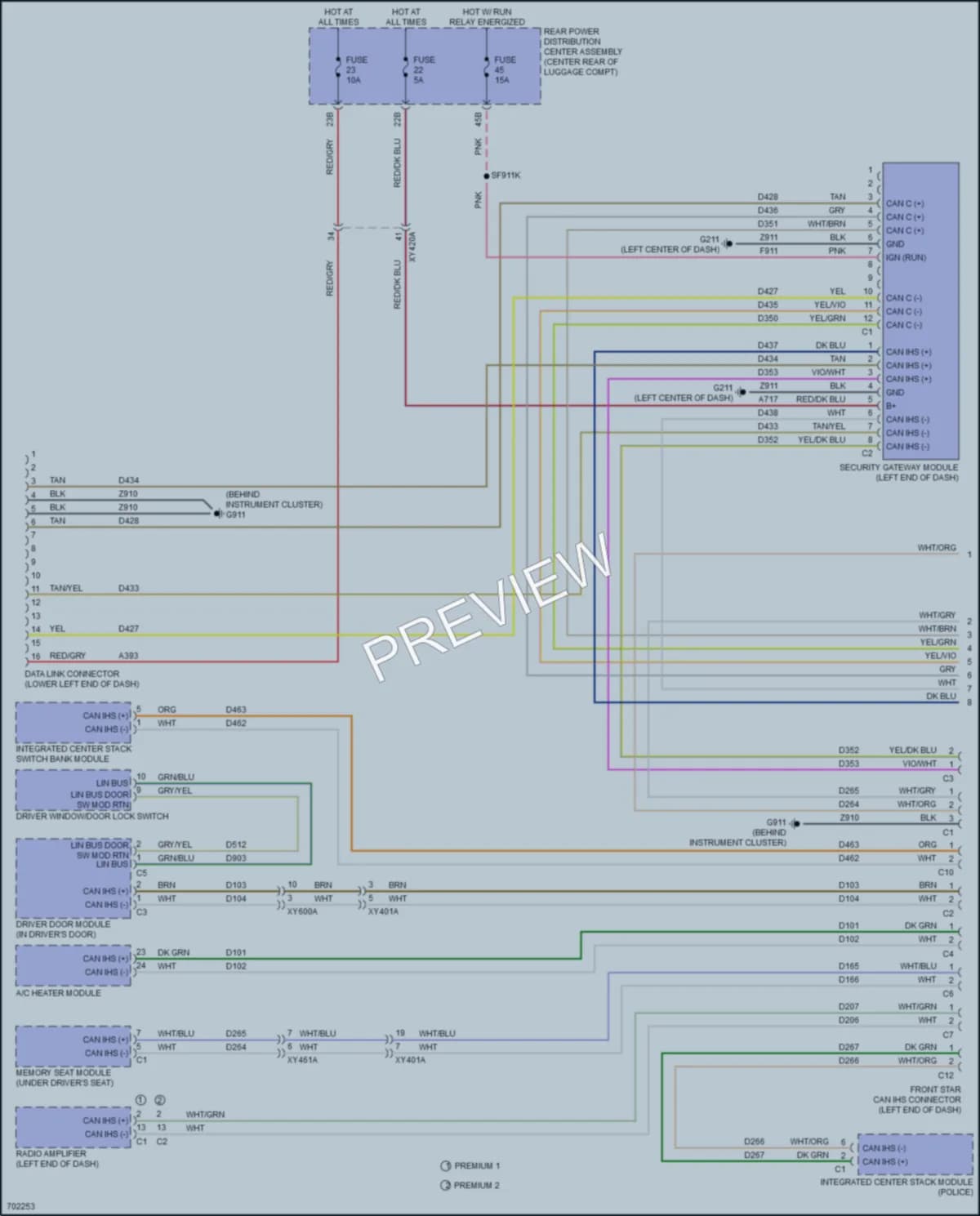 2020 Dodge Charger Computer Data Lines wiring diagram preview