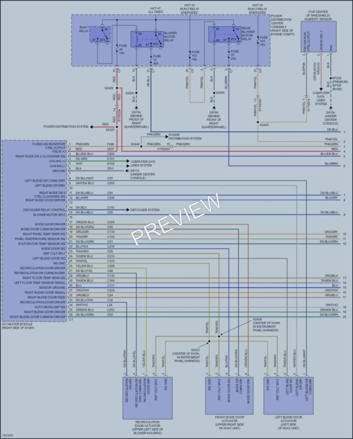 2020 Dodge Durango Air Conditioning wiring diagram preview